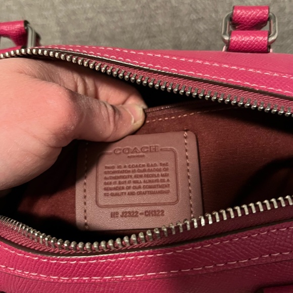 Coach Rowan bright violet satchel no strap - Picture 3 of 10